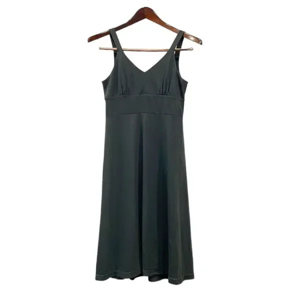 Kuhl Prima Knit Sleeveless Outdoor A-line Dress Dark Olive Green women’s Sz Sm - Picture 3 of 9
